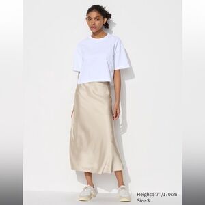Uniqlo Satin Skirt